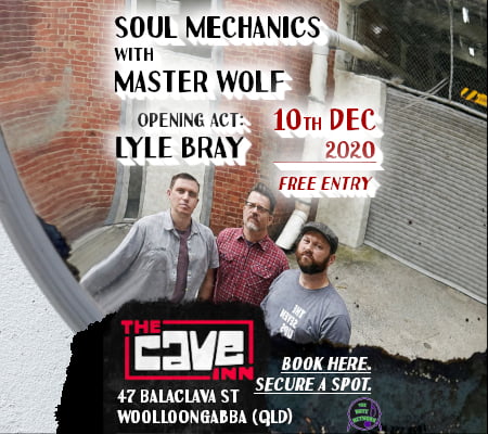 Soul Mechanics with Master Wolf and Lyle Bray LIVE at The Cave Inn. Thursday 10th December 2020.